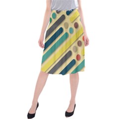 Vintage Desktop Color Midi Beach Skirt