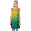 Waves Texture Sleeveless Satin Nightdress View1