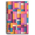 Abstract Background Geometry Blocks 5.5  x 8.5  Notebook View1