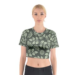 Flowers Pattern Spring Nature Cotton Crop Top by Bajindul