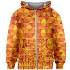 Background Triangle Circle Abstract Kids  Zipper Hoodie Without Drawstring by Bajindul