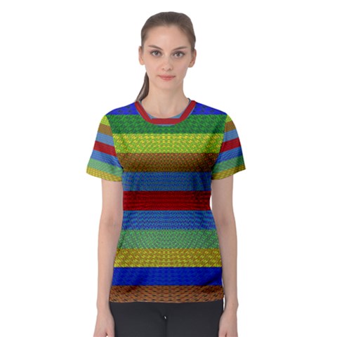 Pattern Background Women s Sport Mesh Tee by Bajindul