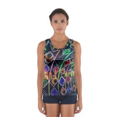 Dragon Lights Sport Tank Top  by Riverwoman