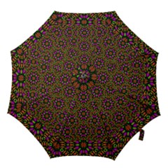 Paradise Flower In The Jungle Hook Handle Umbrellas (large) by pepitasart