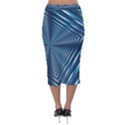 Form Pattern Tunnel Design Velvet Midi Pencil Skirt View2