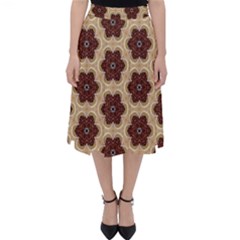 Pattern Sequence Motif Design Plan Classic Midi Skirt by Pakrebo