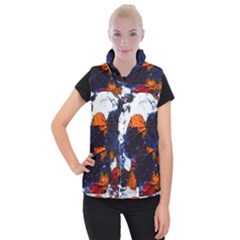 Falling Leaves Women s Button Up Vest by WILLBIRDWELL