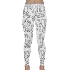 Doodle Pattern Classic Yoga Leggings by Valentinaart