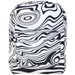 Lines Abstract Distorted Texture Full Print Backpack