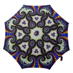 Abstract Texture Fractal Figure Hook Handle Umbrellas (large)