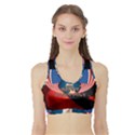 Happy 4th Of July Sports Bra with Border View1