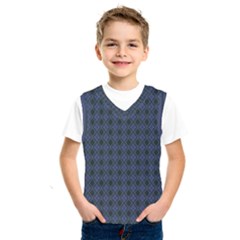 Argyle Dark Purple Black Pattern Kids  Sportswear by BrightVibesDesign