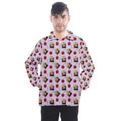 Doll And Cherries Pattern Men s Half Zip Pullover