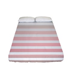 Horizontal Pinstripes In Soft Colors Fitted Sheet (full/ Double Size) by shawlin