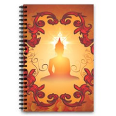 Buddah With Light Effect 5 5  X 8 5  Notebook by FantasyWorld7