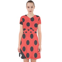 Bug Cubism Flat Insect Pattern Adorable In Chiffon Dress by BangZart