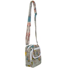 World Map Vintage Shoulder Strap Belt Bag by BangZart