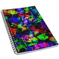 Multicolored Abstract Print 5 5  X 8 5  Notebook by dflcprintsclothing