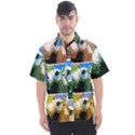 Snowball Branch Collage (I) Men s Short Sleeve Shirt View1