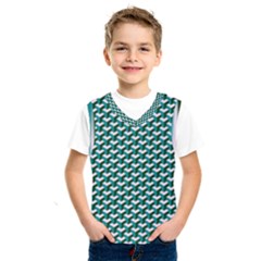 Pattern Green Blue Grey Hues Kids  Sportswear by Pakrebo