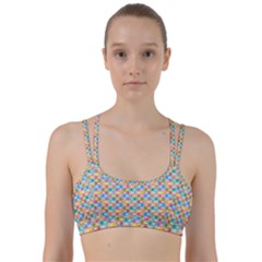 Seamless Pattern Background Abstract Line Them Up Sports Bra