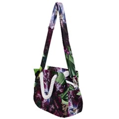 Galaxy Tulip Rope Handles Shoulder Strap Bag by okhismakingart