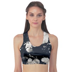 High Contrast Black And White Snowballs Ii Sports Bra by okhismakingart