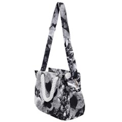 Black And White Snowballs Rope Handles Shoulder Strap Bag by okhismakingart