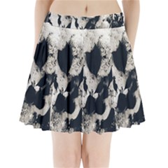 High Contrast Black And White Snowballs Pleated Mini Skirt by okhismakingart