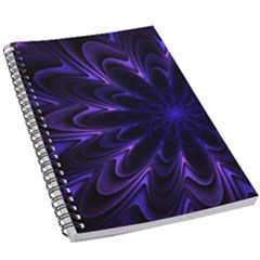 Fractal Blue Mandala Digital 5 5  X 8 5  Notebook by Pakrebo