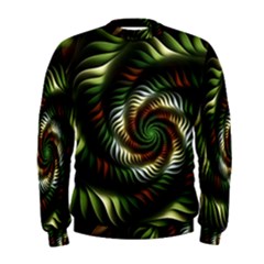 Fractal Christmas Colors Christmas Men s Sweatshirt by Pakrebo