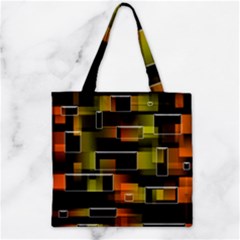 Pattern Wallpaper Background Zipper Grocery Tote Bag