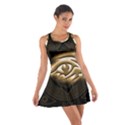 Golden Ornament Round Art Form Cotton Racerback Dress View1