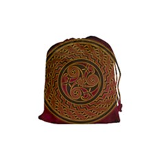 Celtic Spiritual Pattern Art Drawstring Pouch (medium)