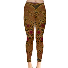 Celtic Spiritual Pattern Art Leggings  by Pakrebo