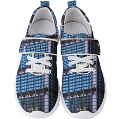 Abstract Architecture Background Men s Velcro Strap Shoes