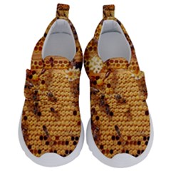 Bees Nature Animals Honeycomb Kids  Velcro No Lace Shoes by Pakrebo