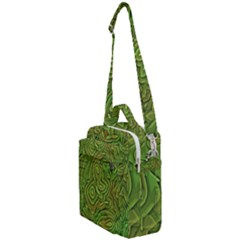 Background Abstract Green Seamless Crossbody Day Bag