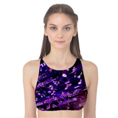 Light Violet Purple Technology Tank Bikini Top