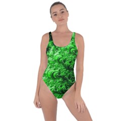 Green Abstract Fractal Background Bring Sexy Back Swimsuit by Pakrebo