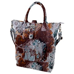 Paint Acrylic Paint Art Colorful Buckle Top Tote Bag by Pakrebo