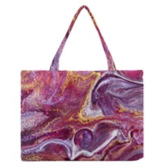 Paint Acrylic Paint Art Colorful Zipper Medium Tote Bag by Pakrebo