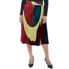 Moonscape Classic Velour Midi Skirt  by bloomingvinedesign