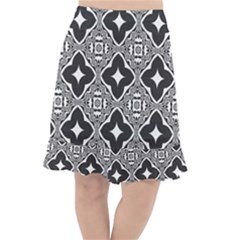 Seamless Pattern Ornament Fishtail Chiffon Skirt