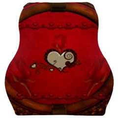 Beautiful Elegant Hearts With Roses Car Seat Velour Cushion 