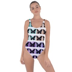 Seamless Wallpaper Butterfly Pattern Bring Sexy Back Swimsuit by Pakrebo