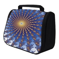 Fractal Spiral Curve Abstraction Full Print Travel Pouch (small) by Pakrebo