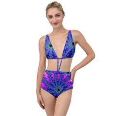 Fractal Abstract Background Digital Tied Up Two Piece Swimsuit