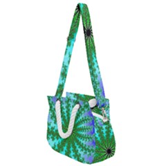 Fractal Abstract Rendering Rope Handles Shoulder Strap Bag