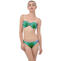 Fractal Abstract Rendering Classic Bandeau Bikini Set by Pakrebo